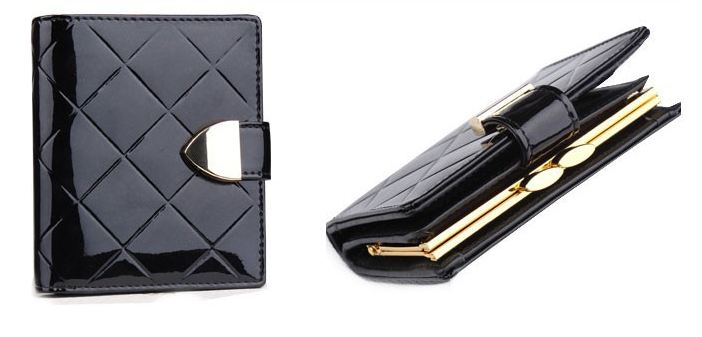 กระเป๋าสตางค์ผู้หญิง ใบสั้น กระเป๋าสตางค์ หนังแท้ หนังแก้ว ใส่บัตรได้เยอะ มีช่อง แป๊ก สำหรับ ใส่เหรียญ มีกระดุมปิด หนังเงา สวยหรู ราคาถูก 332467