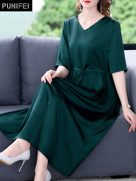 เดรสวัยผู้ใหญ่40-60ปี เดรสคุณแม่ ชุดเดรสทำงานวัยผู้ใหญ่ แบรนด์ MAMA DRESS