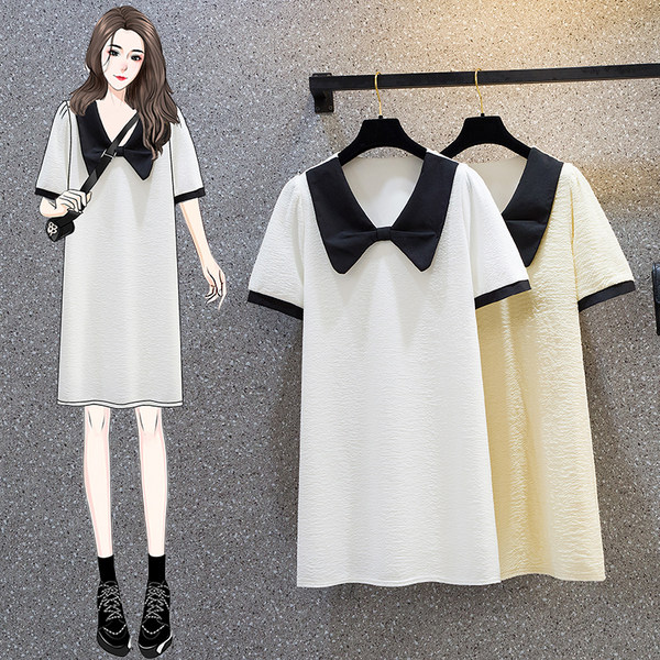 เดรสคนอ้วน เดรสสาวอวบ ชุดเดรสคนอ้วนวัยรุ่น BY PLUS SIZE Girl