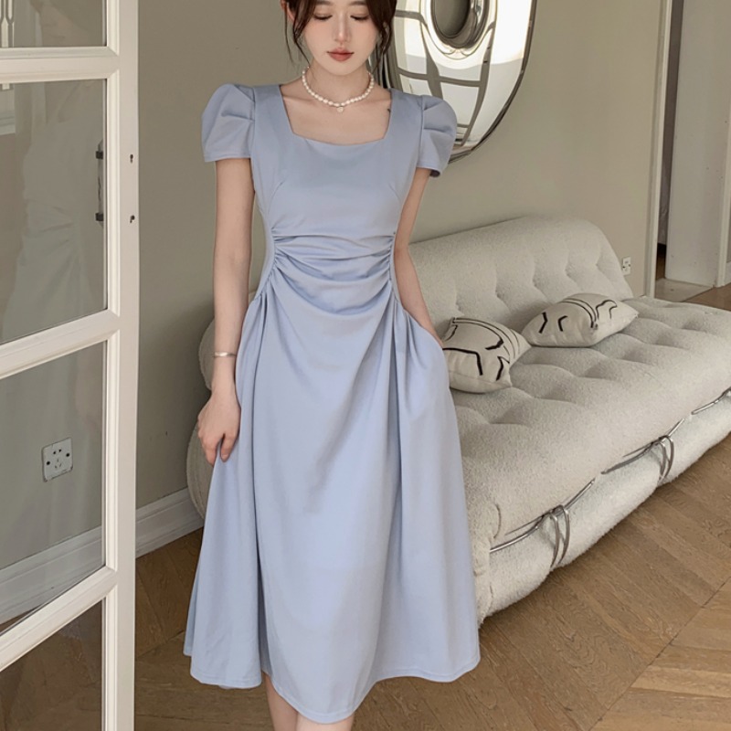 เดรสแขนสั้น มีไซส์ L-4XLอก 38-47 นิ้ว ใส่ได้ทั้งสาวหุ่นดีน่ารักจนถึงสาวอวบพลัสไซส์ จัดส่งฟรี! ทักแชทสั่งซื้อ