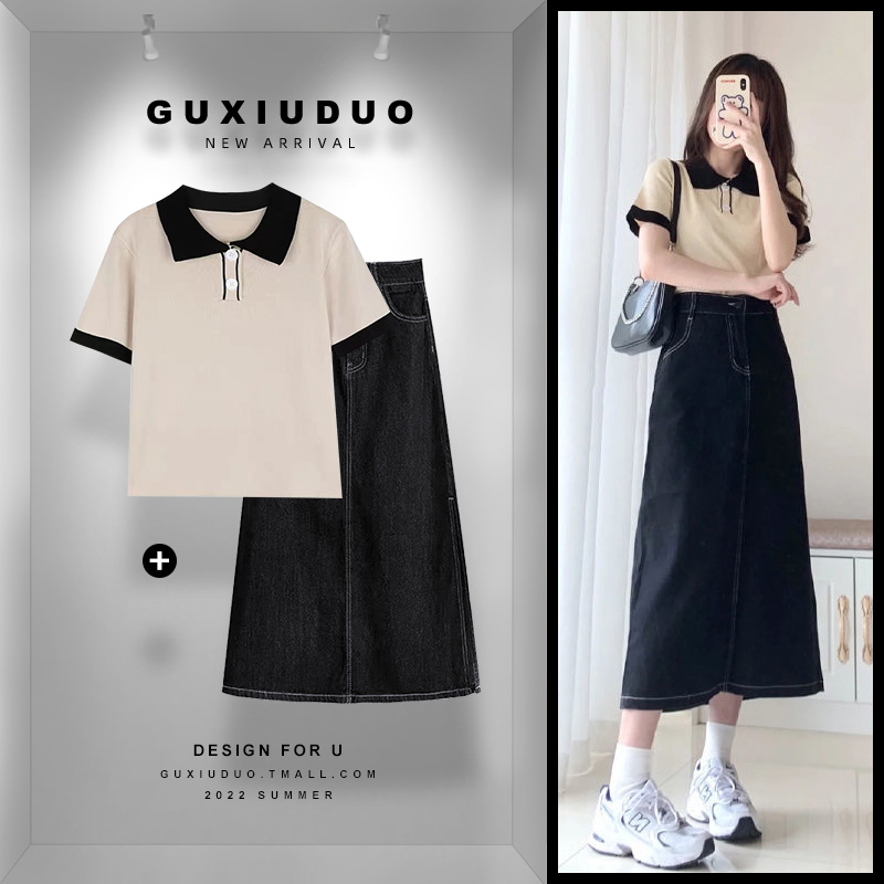 เดรสแขนสั้นมีไซส์L-4XLอก38-47นิ้ว