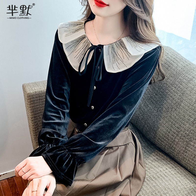 เสื้อลูกไม้ เสื้อเชิ้ตแขนยาว