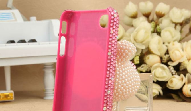 เคส iPhone 4g 4s 5g เคส 3 มิติ Diy ติดคริสตัล แต่งเป็น รูปหมูน้อย น่ารัก เคส เก๋ ๆ ไฮโซ แบบไม่ซ้ำใคร 65006