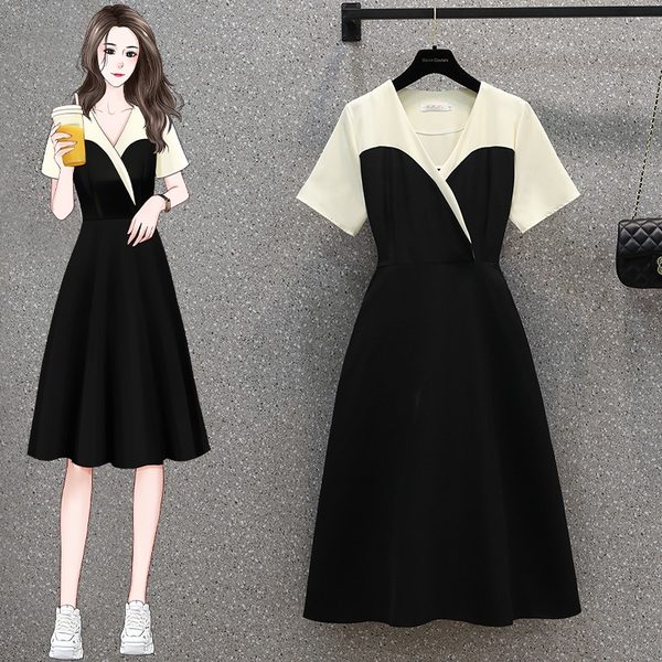 เดรสคนอ้วน เดรสสาวอวบ ชุดเดรสคนอ้วนวัยรุ่น BY PLUS SIZE Girl