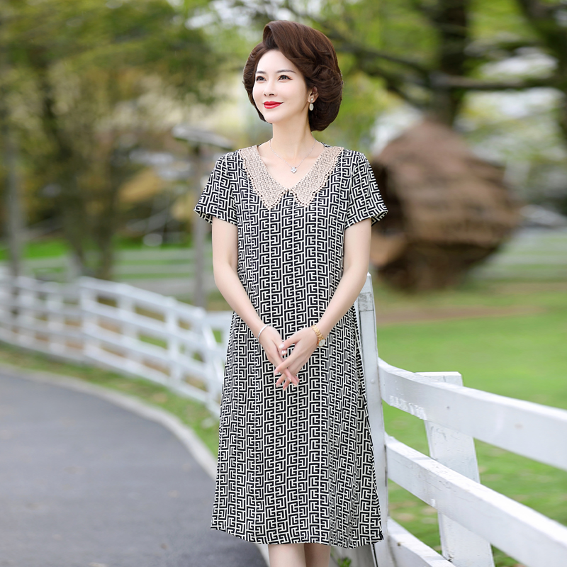 เดรสวัยผู้ใหญ่40-60ปี เดรสคุณแม่ ชุดเดรสทำงานวัยผู้ใหญ่ แบรนด์ MAMA DRESS