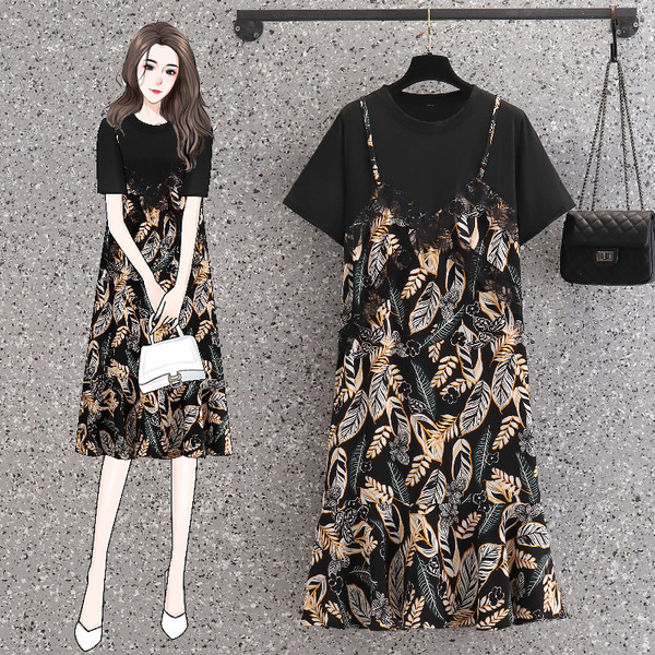 เดรสคนอ้วน เดรสสาวอวบ ชุดเดรสคนอ้วนวัยรุ่น BY PLUS SIZE Girl