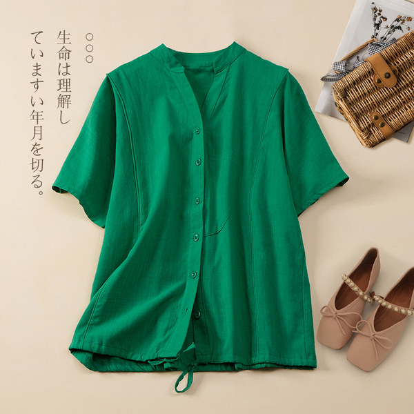 เสื้อลินิน แบบเสื้อสวยๆ เสื้อผ้าฝ้ายลินิน เสื้อเชิ้ตผ้าลินิน BY LININ