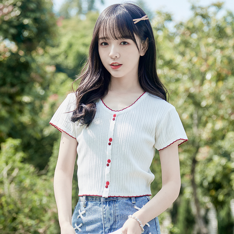 เสื้อผ้าวัยรุ่นเกาหลี เสื้อยืดวัยรุ่นผู้หญิง มีขนาด S M L XL