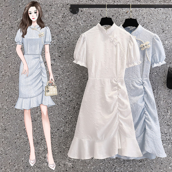 เดรสคนอ้วน เดรสสาวอวบ ชุดเดรสคนอ้วนวัยรุ่น BY PLUS SIZE Girl