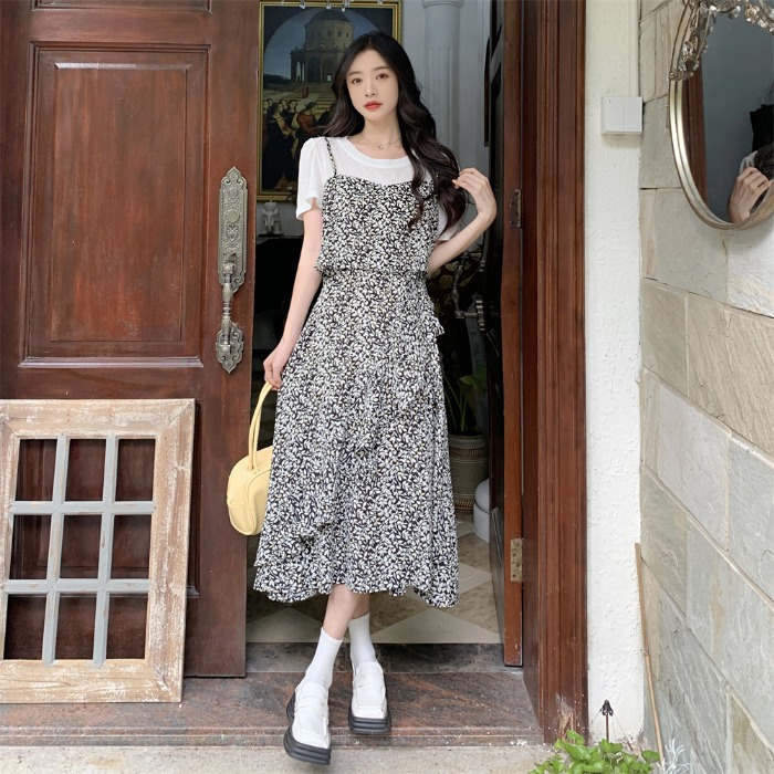 เดรสวัยรุ่น-เดรสคนอ้วนวัยรุ่น L-4XL(อก38-46 นิ้ว)