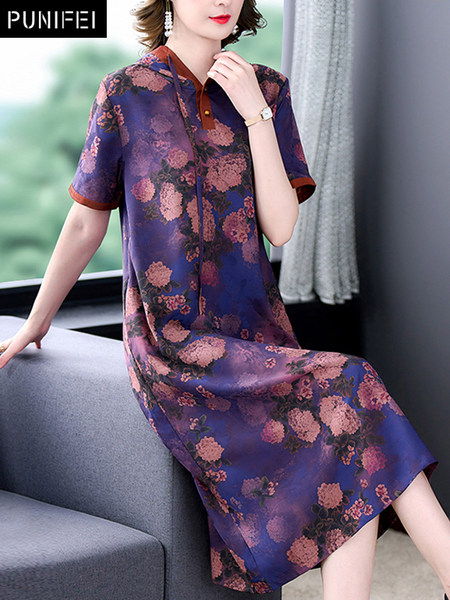 เดรสวัยผู้ใหญ่40-60ปี เดรสคุณแม่ ชุดเดรสทำงานวัยผู้ใหญ่ แบรนด์ MAMA DRESS