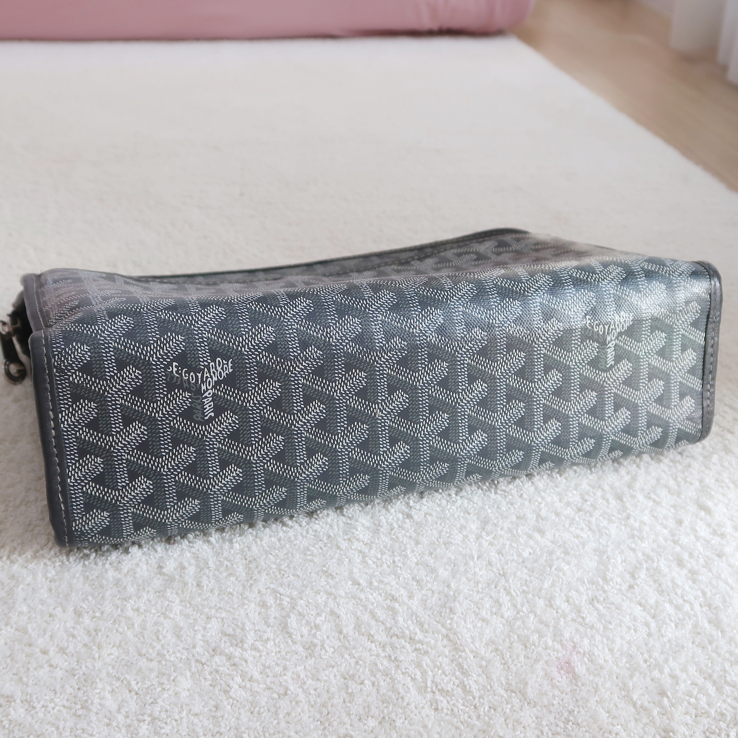 Goyard Grey Jouvence Clutch MM 2020