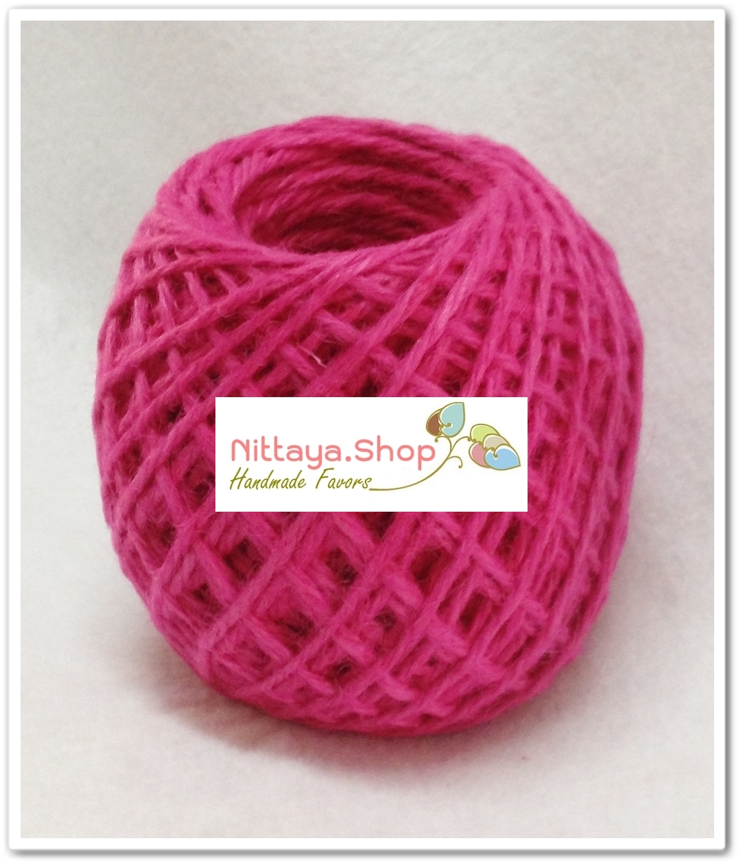 เชือกกระสอบสีธรรมชาติและย้อมสี