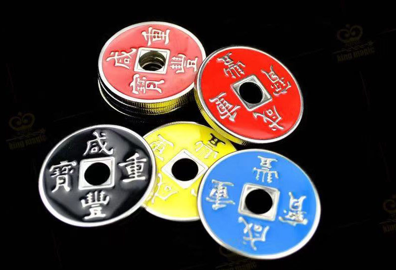 อุปกรณ์ เสริมมายากล เหรียญจีน + ฝาครอบ (Chinese Coin + Shell)