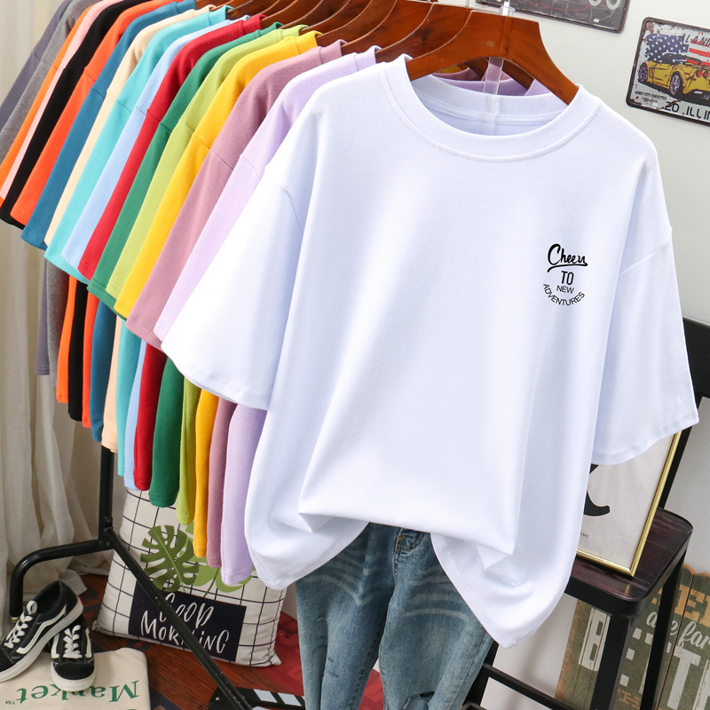 เสื้อยืดคอตตอน สกรีนลายน่ารัก มีหลากหลายสี ส่งฟรีทั่วไทย BY JIMIAO