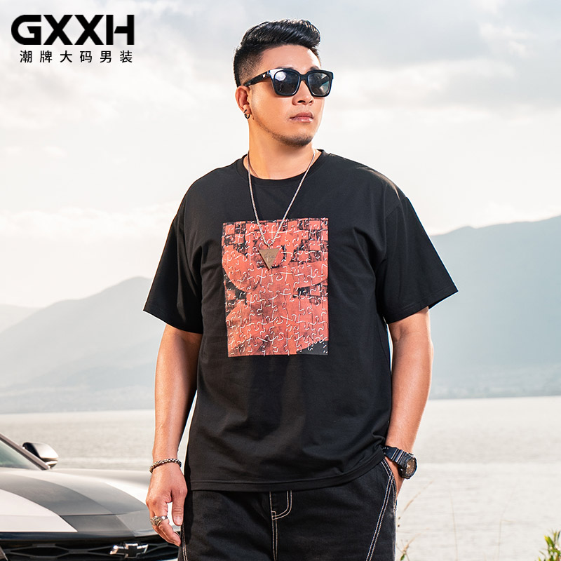 เสื้อยืดผู้ชายอ้วน S-5XL(อกเสื้อ39-51นิ้ว)