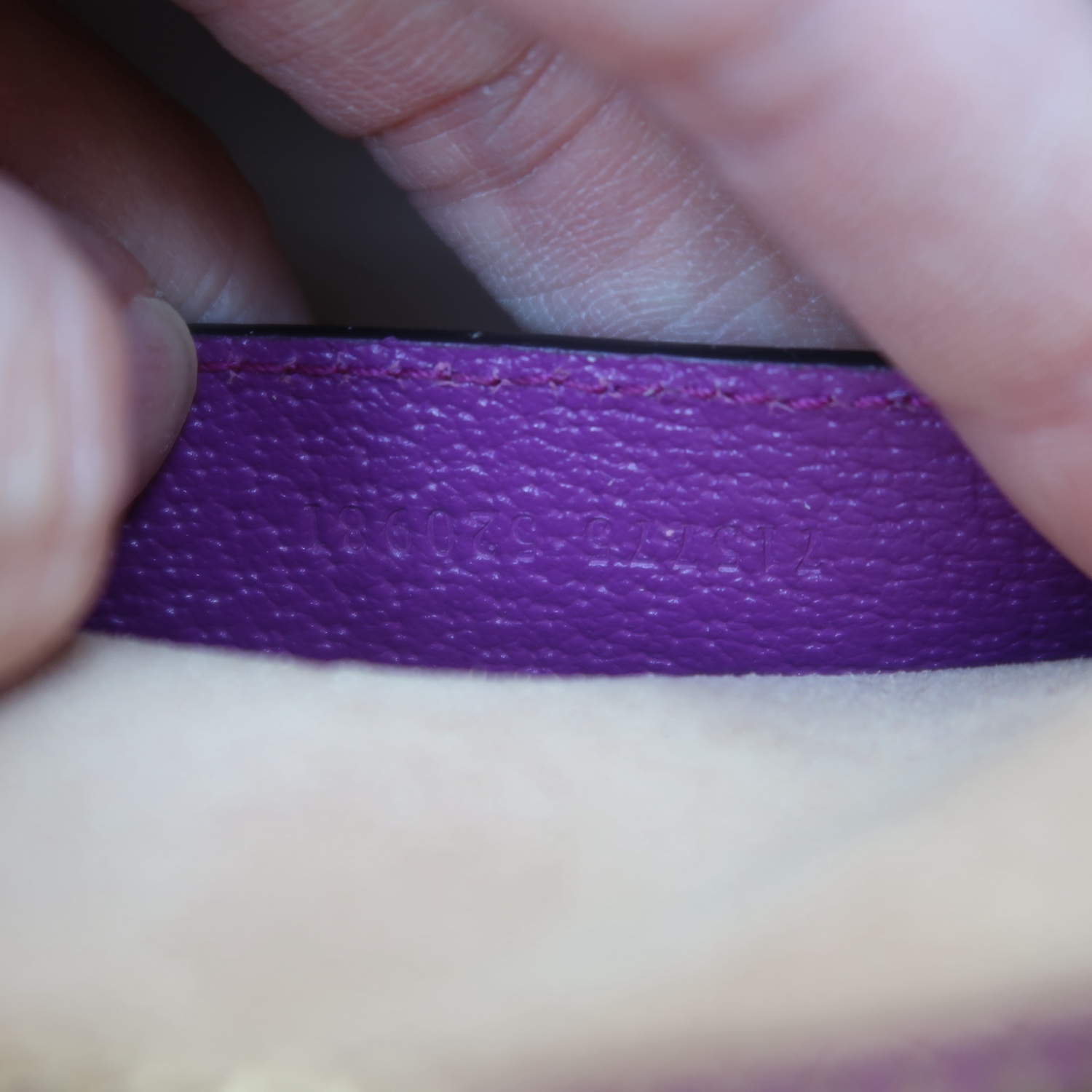 Gucci Purple Calfskin Diana Bamboo Top Handle Mini Dome Tote