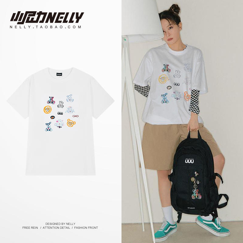 เสื้อยืดคอกลม ผู้ชาย เสื้อยืดผู้ชายเกาหลี เสื้อยืดเกาหลี แบรนด์ NELLY