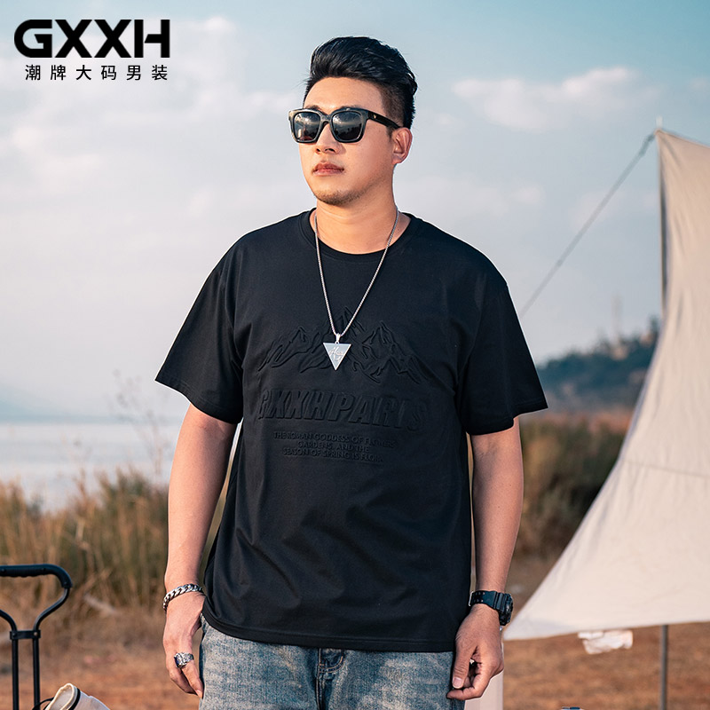 เสื้อยืดผู้ชายอ้วน S-5XL(อกเสื้อ39-51นิ้ว)
