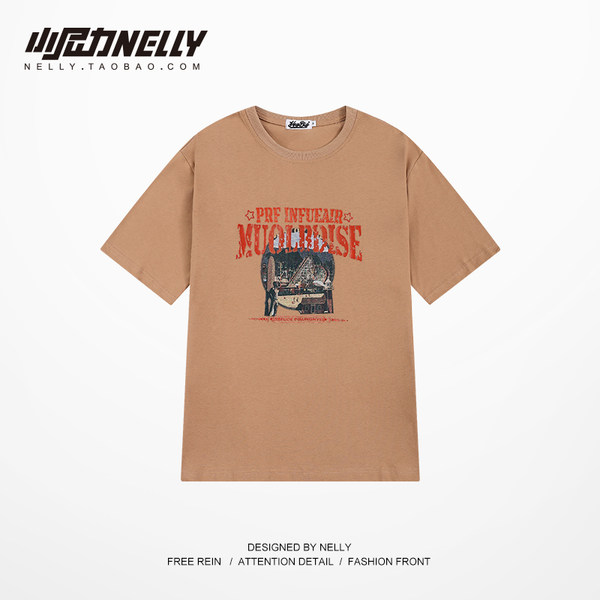 เสื้อยืดคอกลม ผู้ชาย เสื้อยืดผู้ชายเกาหลี เสื้อยืดเกาหลี แบรนด์ NELLY