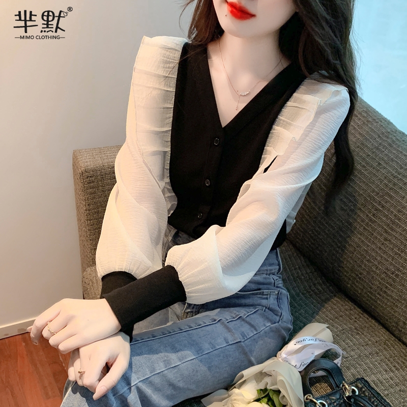 เสื้อลูกไม้ เสื้อเชิ้ตแขนยาว