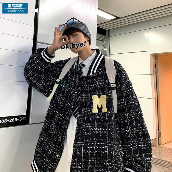 เสื้อแจ็คเก็ตเบสบอล เสื้อคลุม เสื้อแขนยาวสไตล์เกาหลี