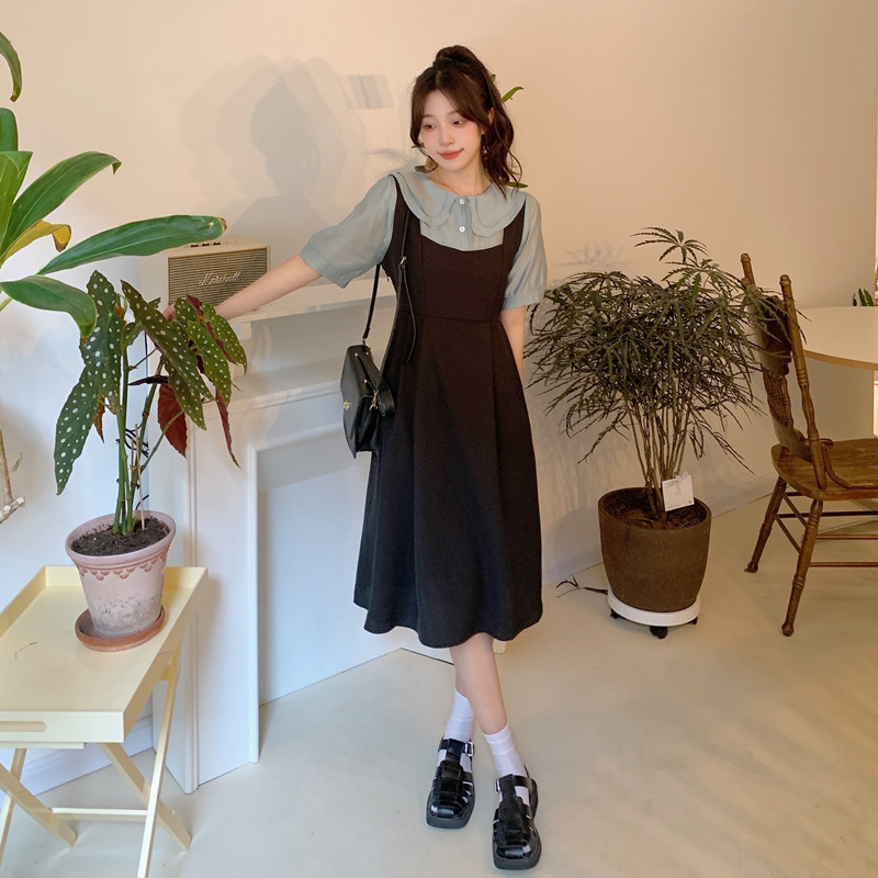 เดรสวัยรุ่น-เดรสคนอ้วนวัยรุ่น L-4XL(อก38-46 นิ้ว)