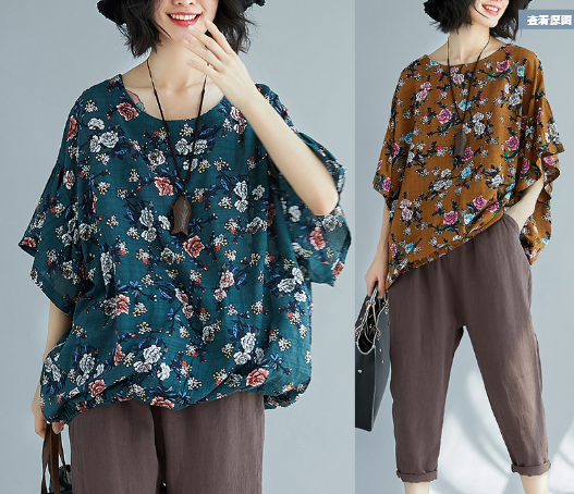 เสื้อOVERSIZE ใส่ตั้งแต่สาวผอม-สาวอวบ น้ำหนักตัว50-100กิโลกรัม