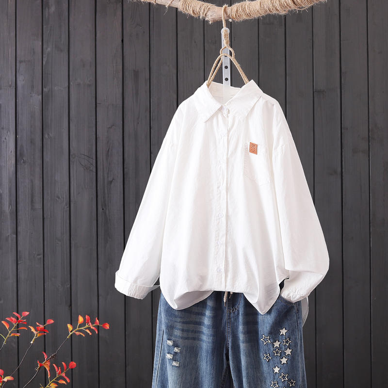 แบบเสื้อสวยๆ เสื้อผ้าฝ้ายลินิน เสื้อเชิ้ตผ้าลินิน