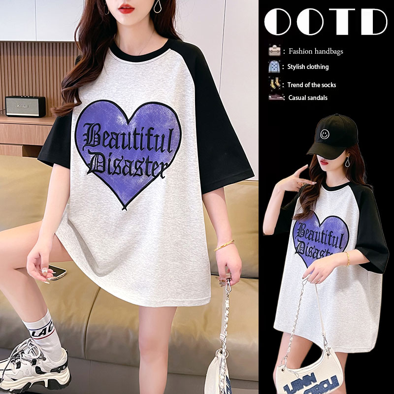 เสื้อยืดคนอ้วนแบบโอเวอร์ไซส์แบบ ulzzang fashion สนใจทักแชท