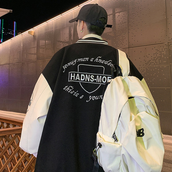 เสื้อแจ็คเก็ตเบสบอล เสื้อคลุม เสื้อแขนยาวสไตล์เกาหลี