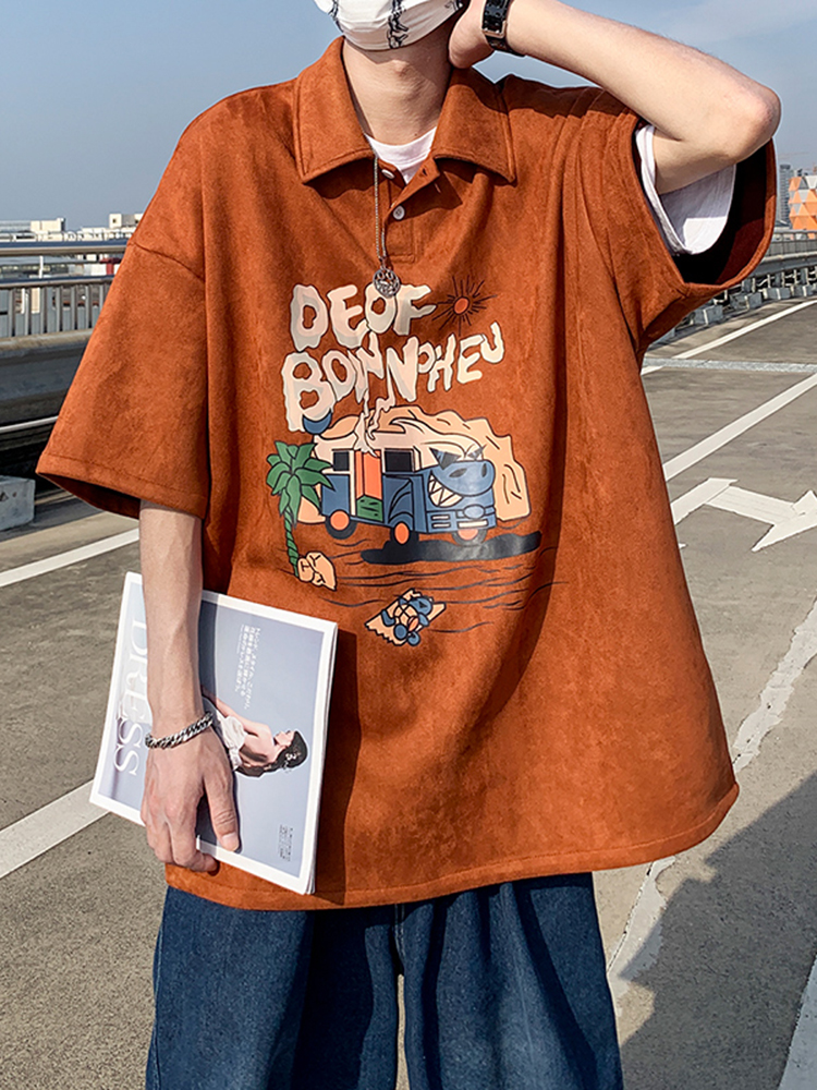 เสื้อยืดผู้ชายอ้วน S-5XL(อกเสื้อ39-51นิ้ว)