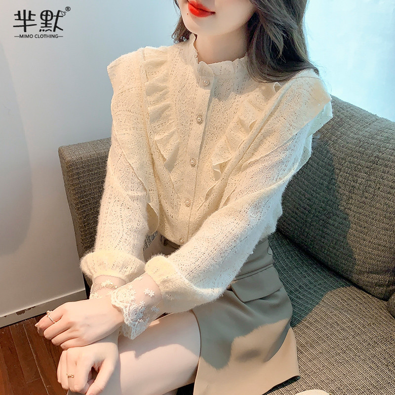 เสื้อลูกไม้ เสื้อเชิ้ตแขนยาว