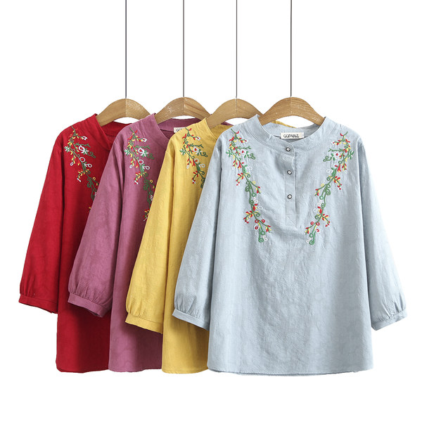 เสื้อลินินสไตล์ผู้ใหญ่ เสื้อคุณแม่ เสื้อผู้ใหญ่ แบรนด์ LININ