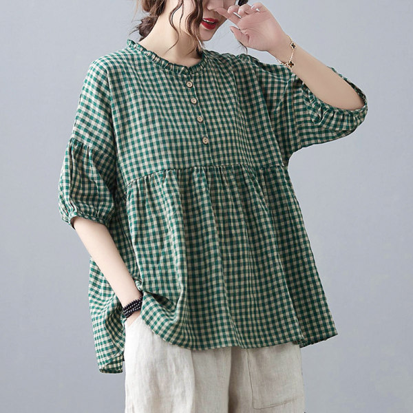 เสื้อลินิน แบบเสื้อสวยๆ เสื้อผ้าฝ้ายลินิน เสื้อเชิ้ตผ้าลินิน BY LININ