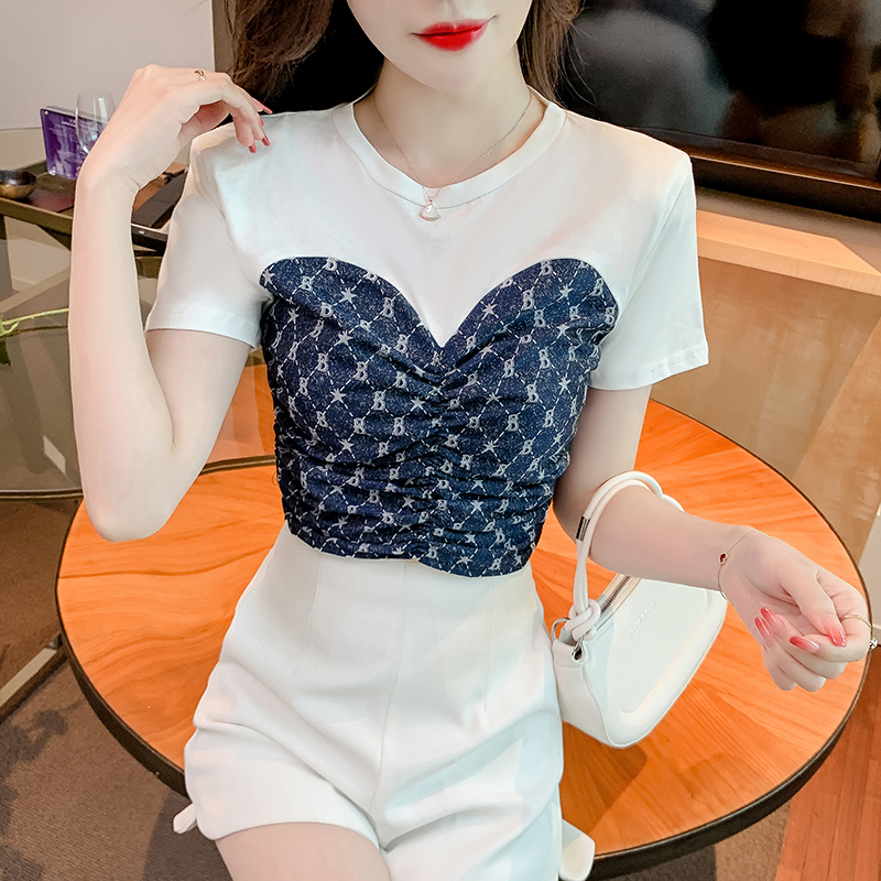 เสื้อผ้าวัยรุ่นเกาหลี เสื้อยืดวัยรุ่นผู้หญิง มีขนาด S M L XL