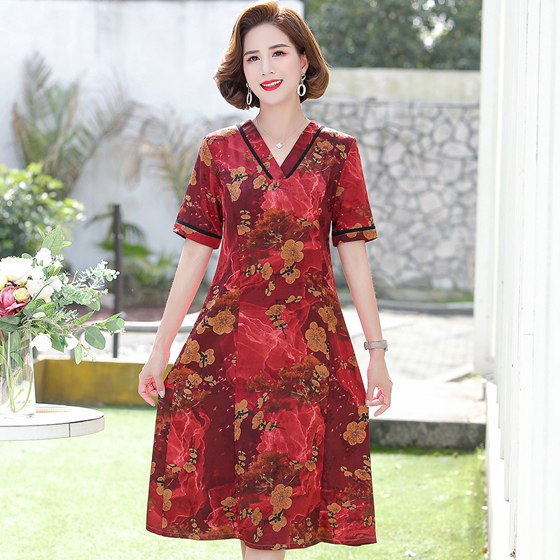 เดรสวัยผู้ใหญ่40-60ปี เดรสคุณแม่ ชุดเดรสทำงานวัยผู้ใหญ่ แบรนด์ MAMA DRESS