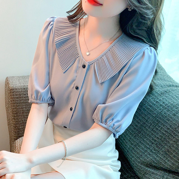 เสื้อชีฟองเกาหลี เสื้อชีฟองสวยๆ