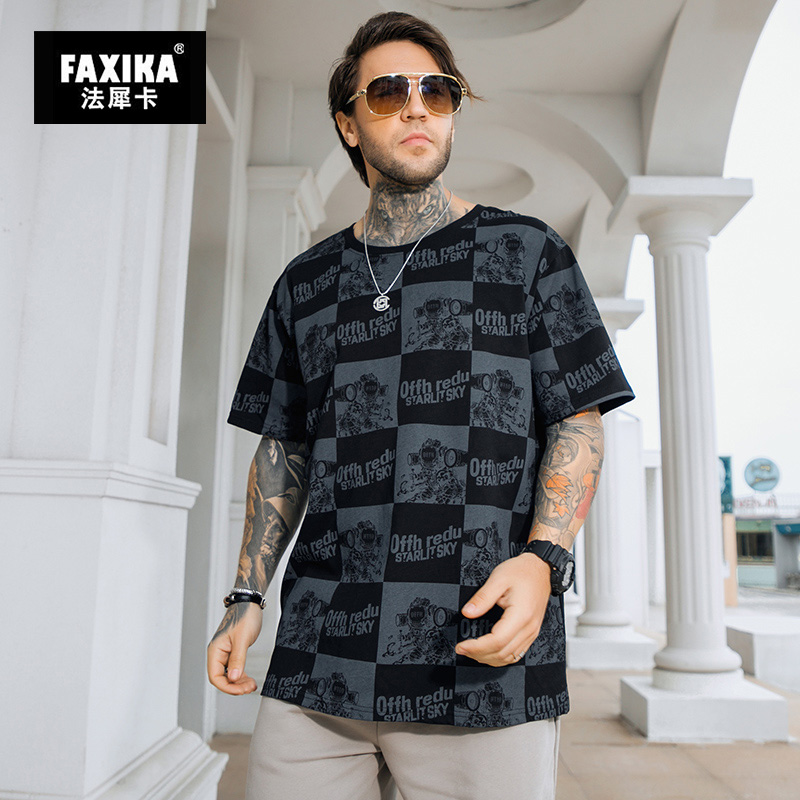 เสื้อยืดผู้ชายอ้วน S-5XL(อกเสื้อ39-51นิ้ว)
