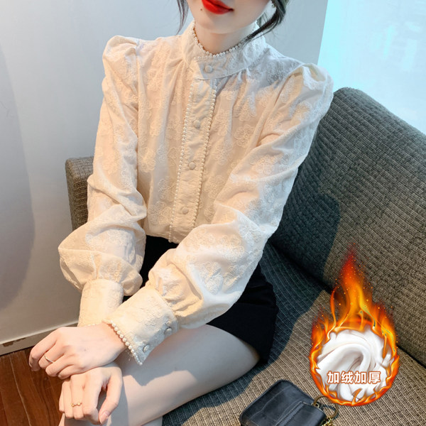 เสื้อลูกไม้ เสื้อเชิ้ตแขนยาว