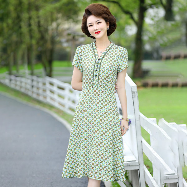 เดรสวัยผู้ใหญ่40-60ปี เดรสคุณแม่ ชุดเดรสทำงานวัยผู้ใหญ่ แบรนด์ MAMA DRESS
