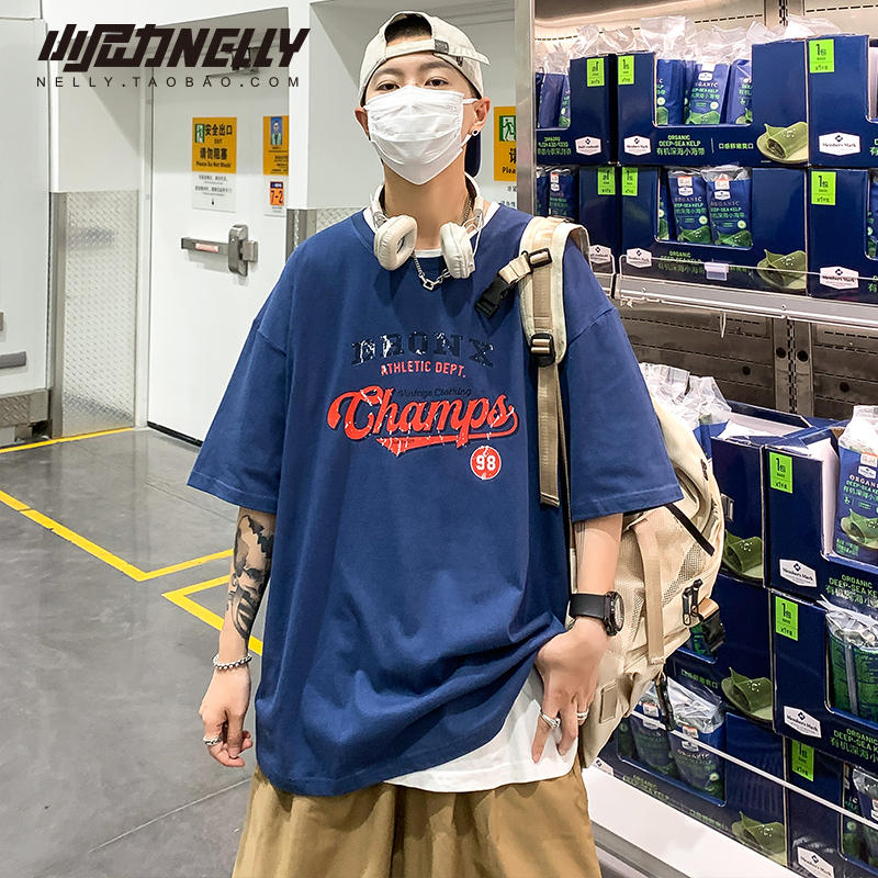 เสื้อยืดคอกลม ผู้ชาย เสื้อยืดผู้ชายเกาหลี เสื้อยืดเกาหลี แบรนด์ NELLY