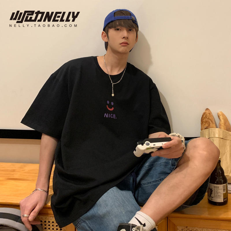 เสื้อยืดคอกลม ผู้ชาย เสื้อยืดผู้ชายเกาหลี เสื้อยืดเกาหลี แบรนด์ NELLY