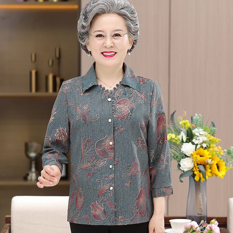เสื้อคุณยาย เสื้อผู้วัยอายุ60-70ปี มีขนาด L-4XL(อกประมาณ35-45นิ้ว)