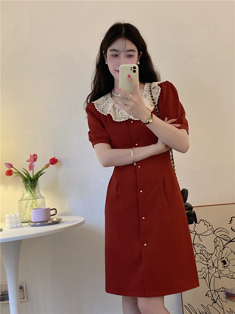 เดรสวัยรุ่น-เดรสคนอ้วนวัยรุ่น L-4XL(อก38-46 นิ้ว)