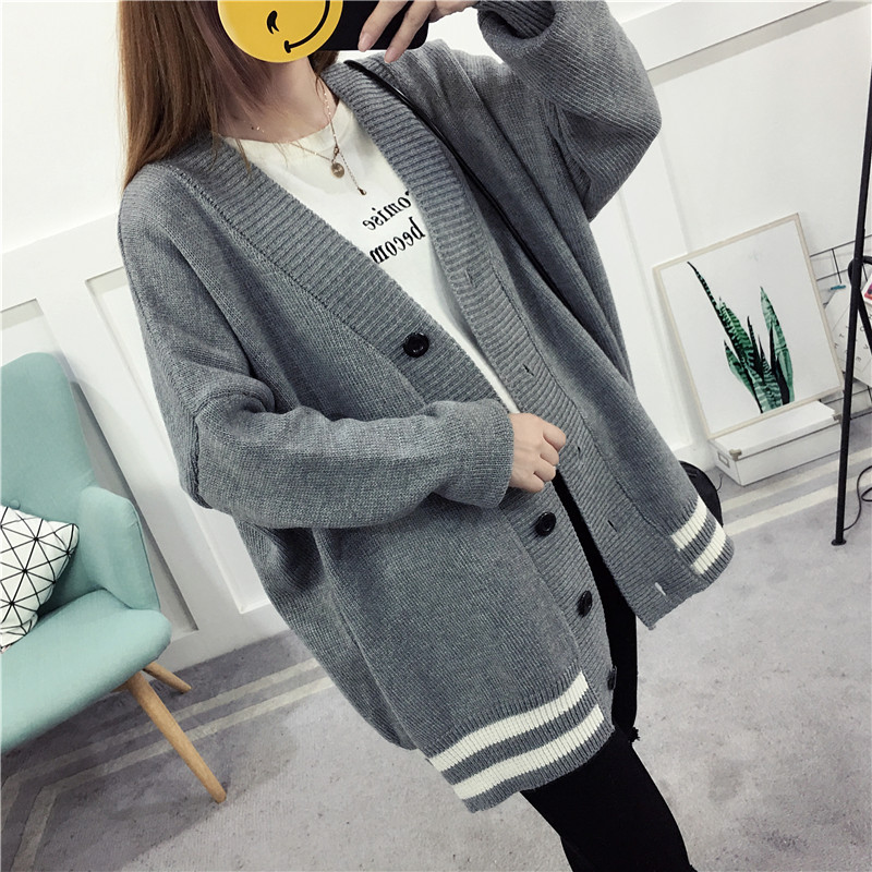 เสื้อคลุมไหมพรม สีเทาพร้อมส่ง ทรง oversize GRAY