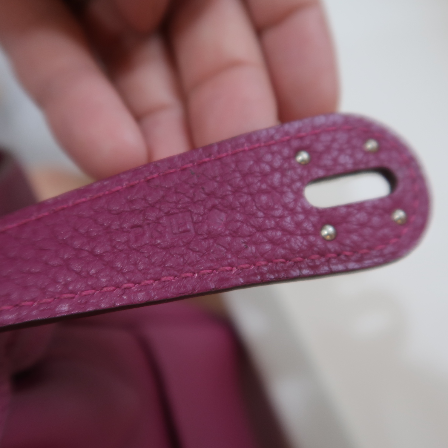 Hermes Tosca Clemence Leather Lindy 30 PHW