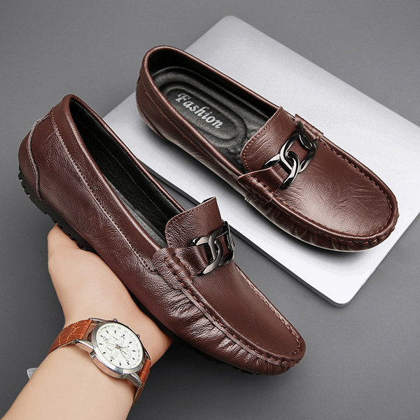 รองเท้าหนังผู้ชาย มีไซส์39-44 รองเท้าโลฟเฟอร์ชาย Slip-On Shoes