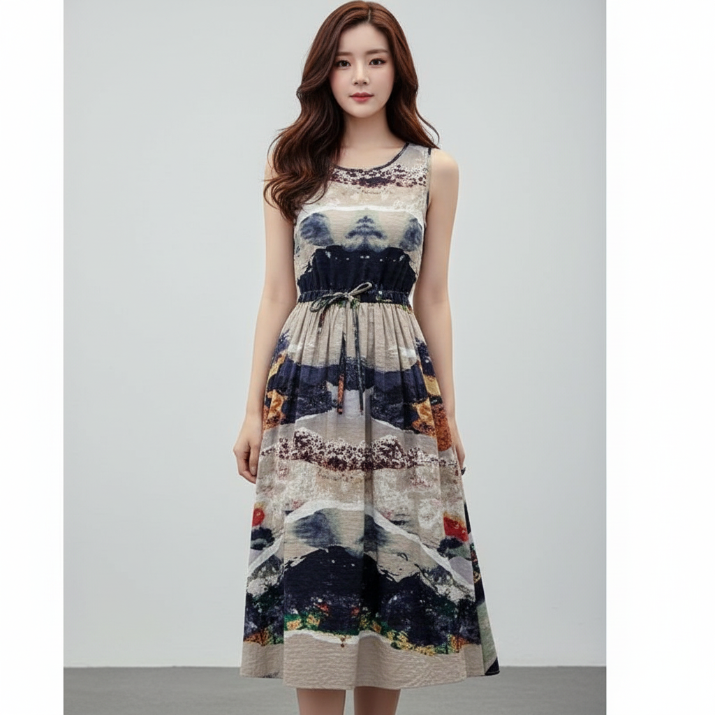 ðĻ Dress4393 Maxi Dress āļāđāļēāļāđāļēāļĒāļĨāļēāļĒāļ āļēāļāļ§āļēāļ āļāļĢāđāļāļĄāđāļāļ·āļāļāļĢāļđāļāđāļāļ§ āļāļĢāļąāļāđāļāđāļāļēāļĄāļŠāļąāļāļŠāđāļ§āļ āļŠāļ§āļĄāđāļŠāđāđāļĨāđāļ§āļāļđāđāļāļĢāļĩāļĒāļ§āļĨāļāļāļąāļ§