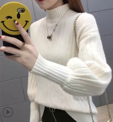 Sweater เสื้อสเวทเตอร์ไหมพรม แขนยาว เนื้อนุ่มมาก ใส่สบายยืดได้เยอะ พร้อมส่ง